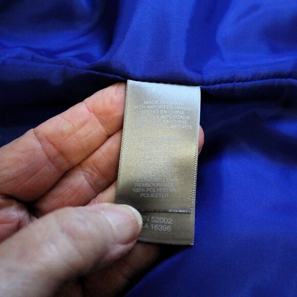 Liz Claiborne Royal Blue Hooded Puffer Vest, IX - Picture 10 of 10